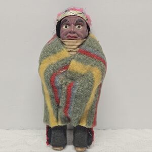 Antique Vintage Skookum Doll Native American Traditional Ethnic Folk Art